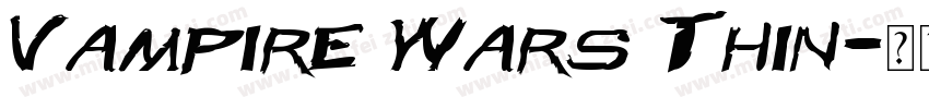 Vampire Wars Thin字体转换